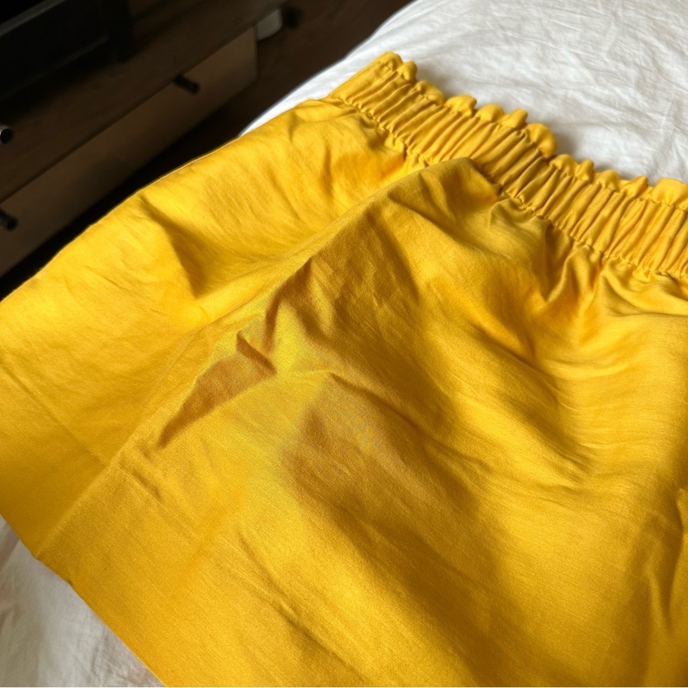 Cos yellow mini skirt